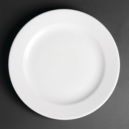 :: Royal Porcelain Classic White Wide Rim Plates 240mm Pack Of 12 ...