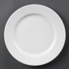 Olympia Whiteware Wide Rimmed Plates 310mm (Pack Of 6)