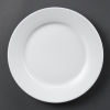 Olympia Whiteware Wide Rimmed Plates 250mm (Pack Of 12)